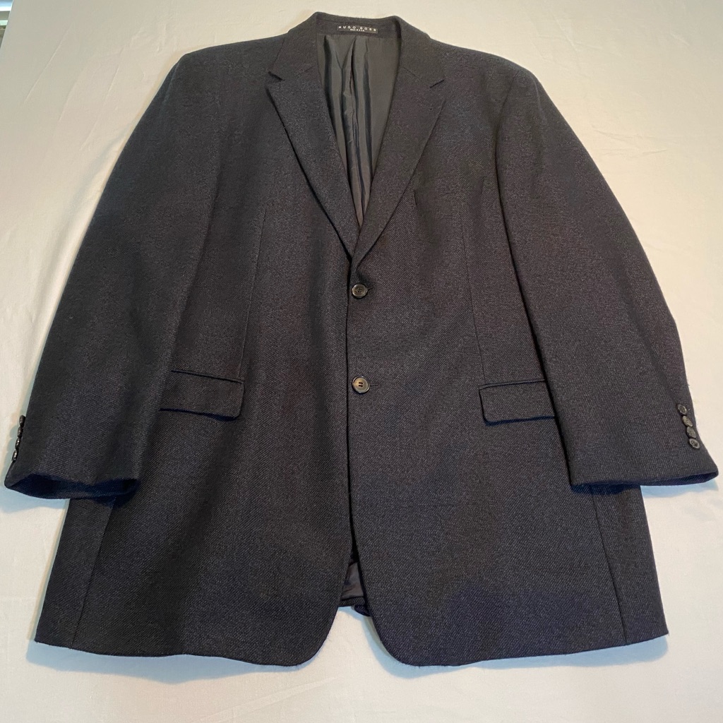 Boss Hugo Boss Men’s Textured Virgin Wool Sports Coat 48l